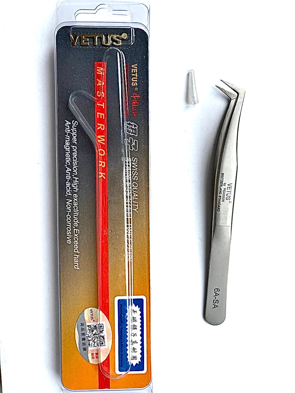 Vetus пінцет 6А-SA (оранжевий)