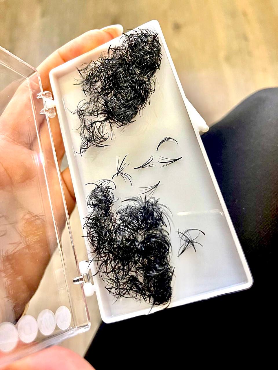 5D-пучкові вії + промінчик для нарощення (товщина 0.07mm)