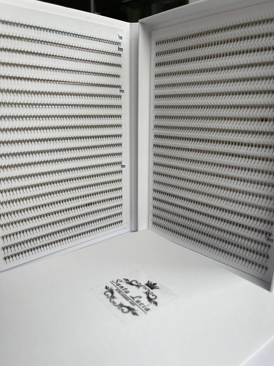 3D-пучкові вії мікс довжин МАХ для нарощування (товщина 0.10mm)